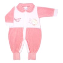 MACACÃO LONGO PLUSH MENINA BORDADO