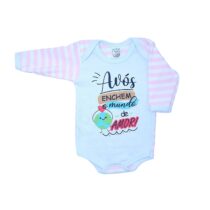 BODY M/LONGA SUEDINE LISTRADO UNISSEX SILK