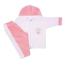 CONJ. PLUSH CAPUZ BORDADO TERMO COLANTE FEM