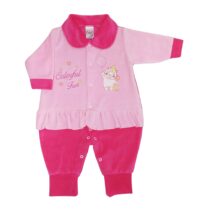 MACACÃO LONGO PLUSH BORDADO UNICORNIO