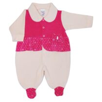 MACACÃO LONGO PLUHSH COM LAÇINHOS FEM