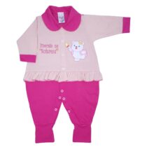 MACACÃO LONGO MEIA MALHA DIVERSÃO NA NATUREZA BORDADO FEM