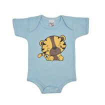 BODY SUEDINE MANGA CURTA TRIGRE UNISSEX