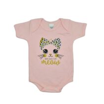 BODY MANGA CURTA SUEDINR SILK GATINHA FEM