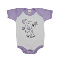 BODY MANGA CURTA SUEDINE SILK CACHORRINHO FEM