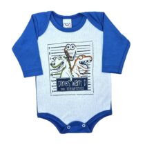 BODY MANGA LONGA SUEDINE CANELADO DINOSSAURO MASC