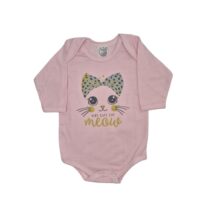 BODY MANGA LONGA SUEDINE SILK GATINHA FEM