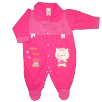 MACACÃO LONGO MEIA MALHA C/LAÇO C/PÉ FEM BORD