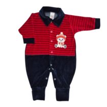 MAC. PLUSH GOLA LISTADA MASC BORDADO URSINHO