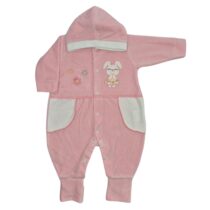 MAC. PLUSH COM CAPUZ BORDADO COELHINA FEM