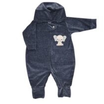 MAC. PLUSH COM CAPUZ BORDADO ELEFANTE MASC