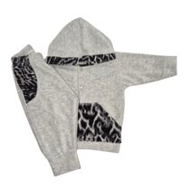 CONJ. PLUSH CAPUZ COM BOLSO MASC