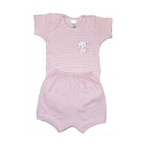 CONJ. BODY RIBANO M/CURTA C/SHORTS 2 PCS