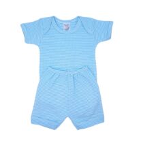 CONJ BODY M/CURTA SUEDINE XADREZ C/ SHORTS (2PCS)