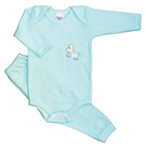 CONJ. BODY SUED. M/LONGA C/CULOTE (BORD.) (2PCS)