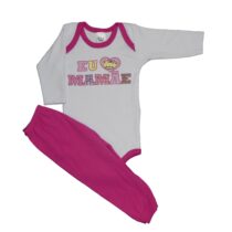 CONJ.BODY SUEDINE M/LONGA C/CULOTE EST FEM (2PCS)