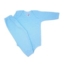 CONJ BODY M/LONGA SUEDINE RIBANA (2 PCS)