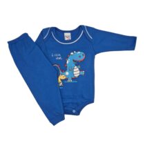 CONJ. BODY M/LONGA SUEDINE REATIVO EST. (2 PCS)