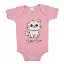 BODY MANGA CURTA SUEDINE SILK GATINHO